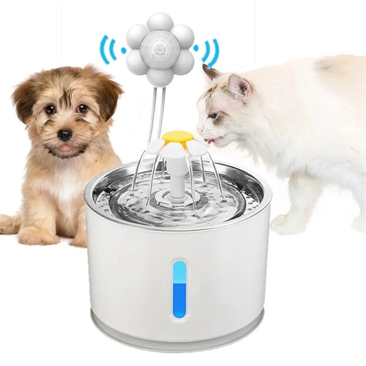 Motion Sensor Cat Dog Water Fountain Filter Dispenser Motion Sensor Smart infrared Usb Universal pet Accessories Detector