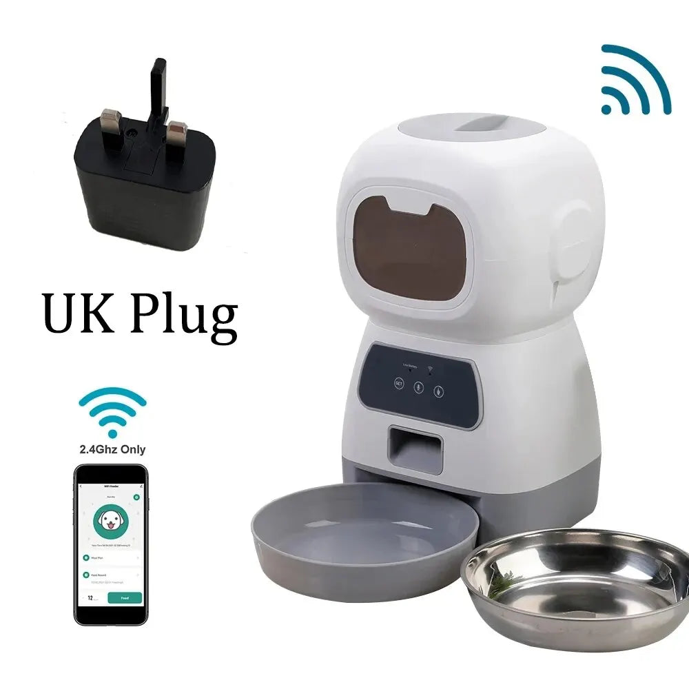 uk plugusb automatic pet feeding intelligent remote control cat