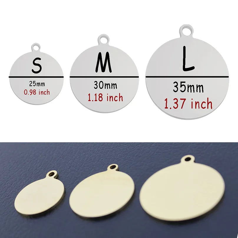 Custom Personalized Cat Dog ID Circle Tag Collar Pendant Engraved Pet SPECIFICATIONSBrand Name: PAWFECTType: ID Tagsis_customized: YESMaterial: Stainless SteelIs Smart Device: noOrigin: Mainland ChinaCN: ZhejiangPattern: PrintFeature: ShopDoggieworksShopDoggieworksCustom Personalized Cat Dog ID Circle Tag Collar Pendant Engraved Pet Necklace Chain Charm Supplies