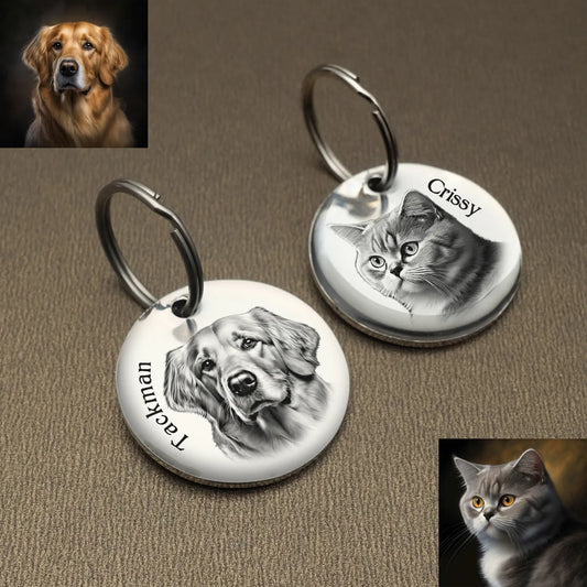 Personalized Dog Tag Custom Pet ID Tag with Photo Stainless Steel Pet SPECIFICATIONSBrand Name: NoEnName_NullType: ID Tagsis_customized: YESMaterial: Stainless SteelIs Smart Device: noOrigin: Mainland ChinaCN: FujianFeature: PersonalizShopDoggieworksShopDoggieworksPersonalized Dog Tag Custom Pet ID Tag