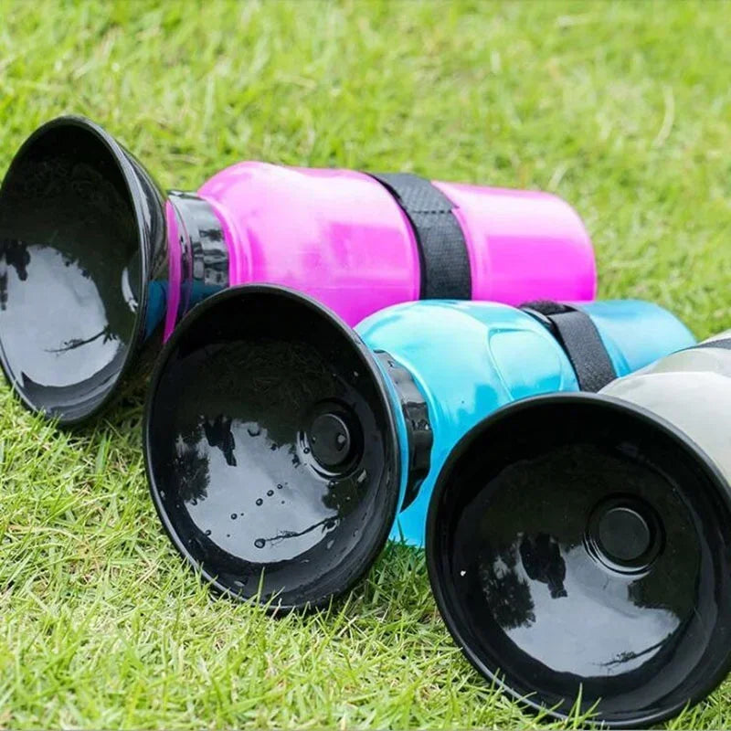 Extrusion Small Dog Travel Water Bottle Portable Outdoor Drinking Bowl for Cat Dog Water Feeder