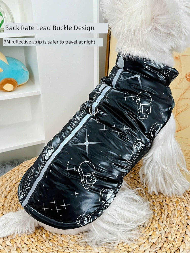 Dog Clothes Autumn and Winter Cat Cotton-Padded Clothes Warm Pet Winter Puppy Winter Thickened Schnauzer Teddy Small Size Dogs