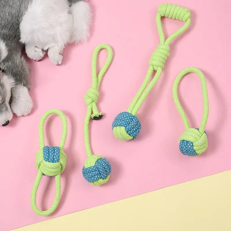 Dog Chew Toy Bite Resistant Rope Knot 7pcs Pet Large Dogs to Relieve Boredom Teeth Grinding and Cleaning Pet Training Supplies