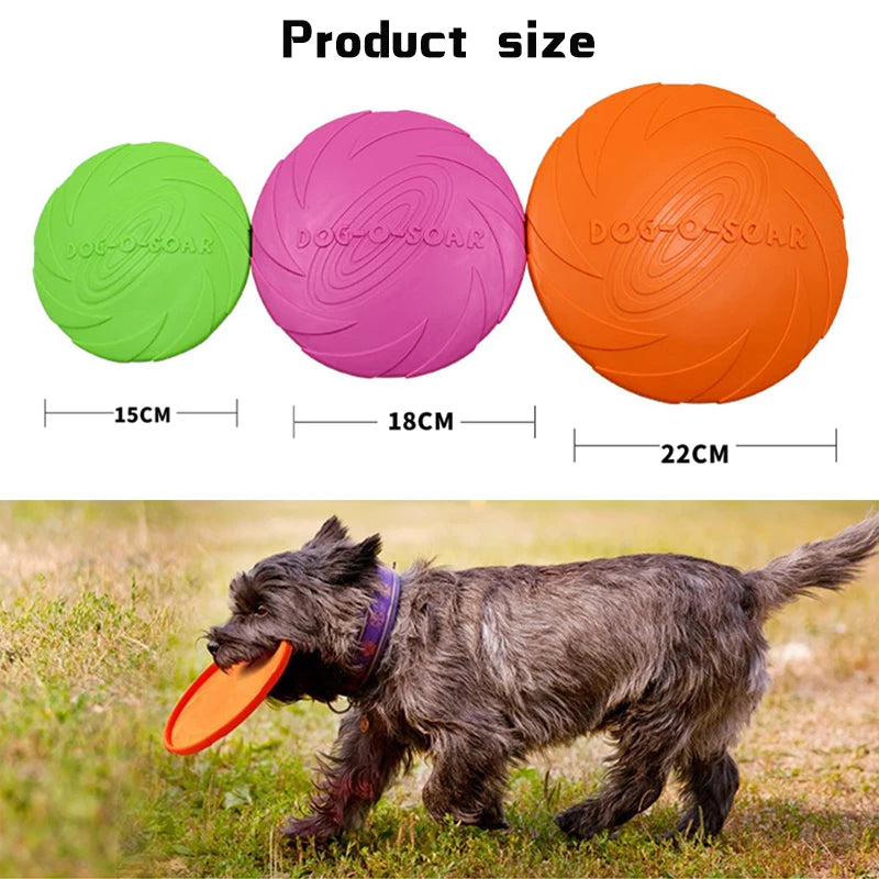 Soft Pet Flying Discs Dog Toys Silicone Flying Disc Interactive Dog Game Resistant Chew Toy Puppy Training Products Pet Supplies