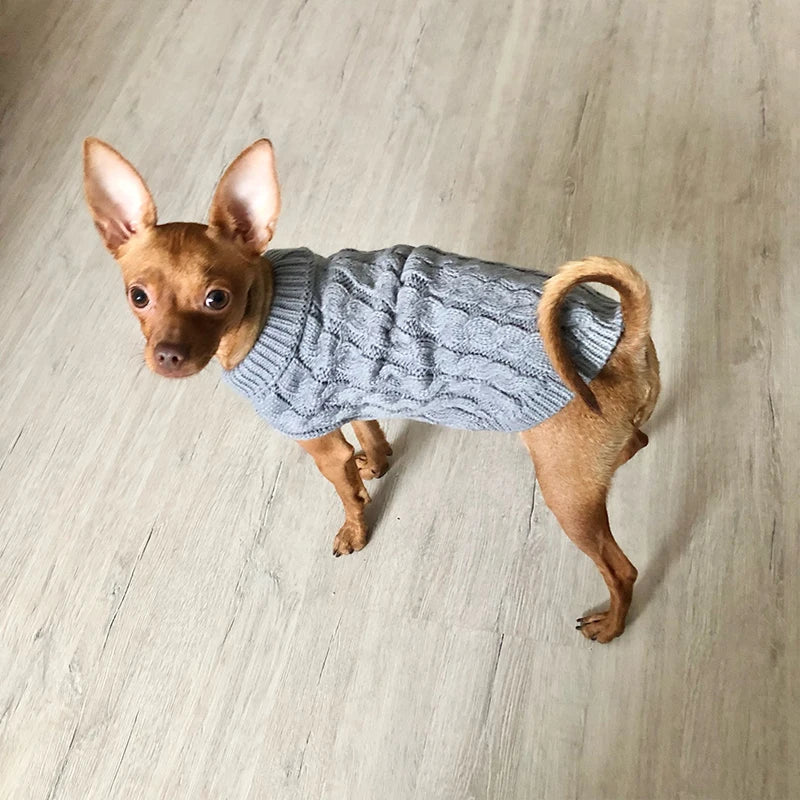 Knitted Clothes For Dogs Chihuahua Sweater For Small Dogs Winter Clothes For Sphinx Cat Dog Sweater For York Warm Dog Clothes