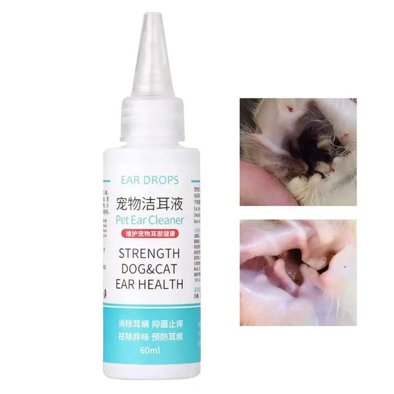 Pet Ear Cleaner Pet Ear Excess Hair Removing Powder Healthy Care 60ml Universal Dog Ear Cleaning  Ear Cleaning Solution for dogs