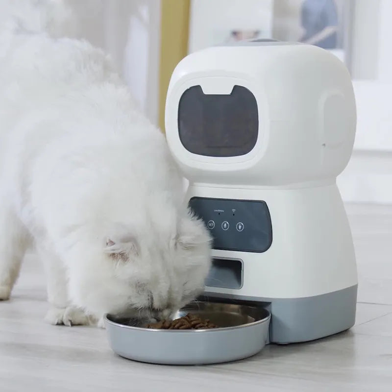 3.5L Automatic Pet Feeder Smart Food Dispenser For Dog Cat Bowl Timer SPECIFICATIONSBrand Name: NoEnName_NullOrigin: Mainland ChinaIs Smart Device: YESMaterial: Stainless SteelMin Output: 50gType: DogsMax Output: 100gLCD Display: NoVolShopDoggieworksShopDoggieworksDog Cat Bowl Timer Robot Pet Feeding Water Dispenser Auto Sensor Cat Fountain