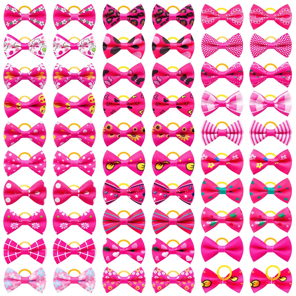 colorful small dog bows puppy hair bows decorate small dog haspecificationsbrand