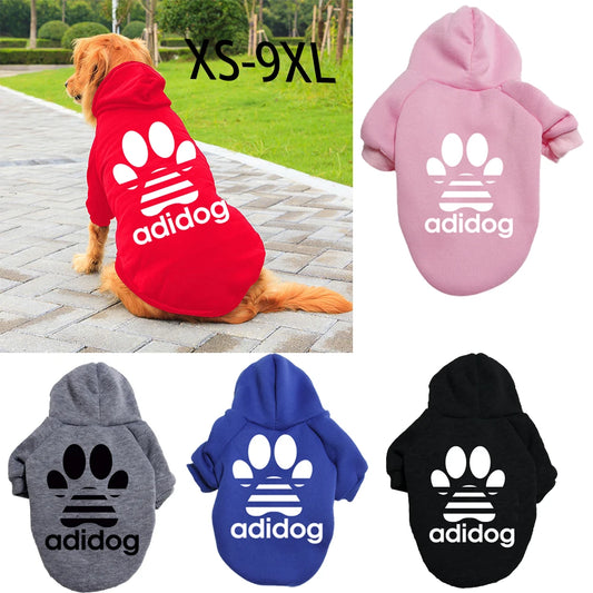 Dog Clothes Casual Autumn and Winter Hooded Sweater Large, Medium and Small Dogs Pet Clothing