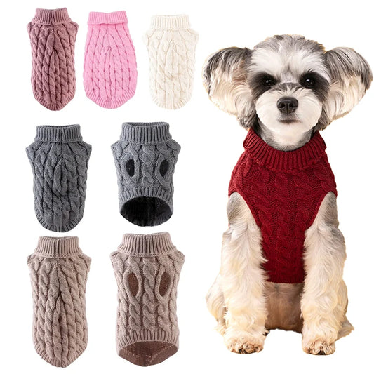 Knitted Clothes For Dogs Chihuahua Sweater For Small Dogs Winter Clothes For Sphinx Cat Dog Sweater For York Warm Dog Clothes