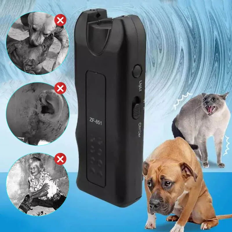 Ultrasonic Dog Repeller Handheld Barking Stop Luminous Ultrasonic Dog Driver Sonic Dog Bark Deterrent Device Anti Bark Dog Silen