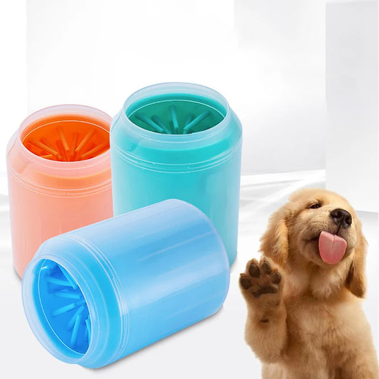 Dog Paw Cleaner Cup Soft Silicone Combs Portable Outdoor Pet Foot Washer Paw Clean Brush Quickly Wash Foot Cleaning Bucket