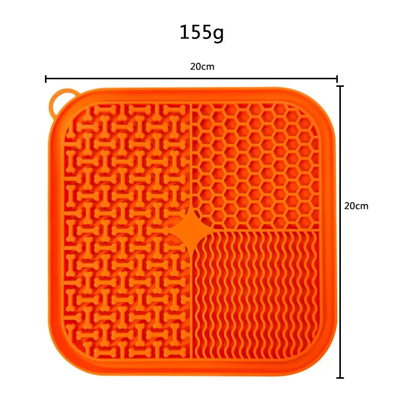 Cat Dog Slow Food Mat Pet Lick Silicone Mat Dog Feeder Supplies SuctioSPECIFICATIONSBrand Name: NoEnName_NullItem Type: Slow FeederOrigin: Mainland ChinaType: Dogscolour: Grey, orange, green, blueApplicable gift giving relationship: otShopDoggieworksShopDoggieworksCat Dog Slow Food Mat Pet Lick Silicone Mat Dog Feeder Supplies Suction Cup Slow Food Mat Dog Bathing Distraction