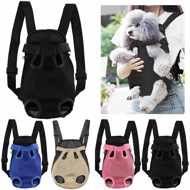 Pet Dog Carrier Backpack Mesh Dog Carriers Bag Breathable Portable Pet Dog Carrier Adjustable Mesh Dogs Strap Backpack