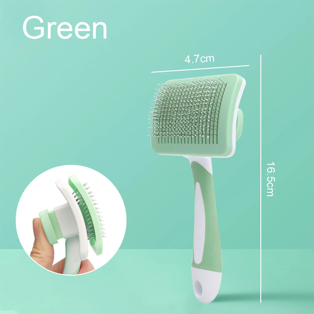 Pet Comb Cat Dog Brush Hair Removal Stainless Steel Needle Comb Hair Cleaning Beauty Skin Care Pet Dog Grooming Brushes Supplies