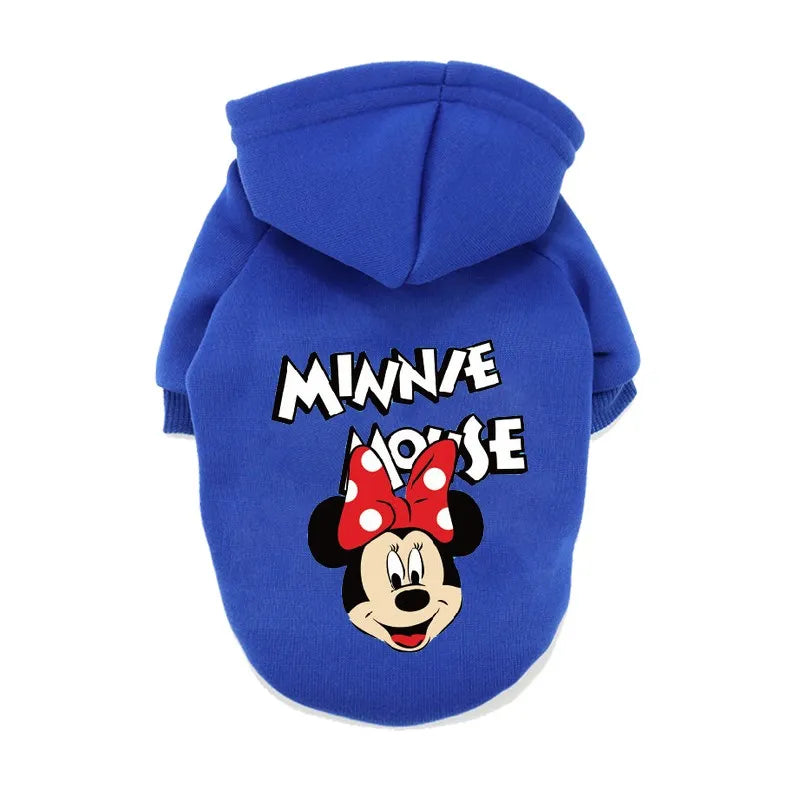 Disney Anime Pattern Dog Clothes Mickey Minnie Pet Dog Hoodie 