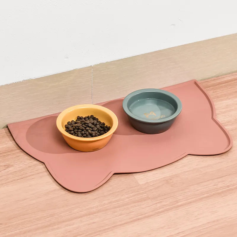 Pet Cat Bowl Food Mat with High Lips Silicone Non-Stick Waterproof DogSPECIFICATIONSBrand Name: NoEnName_NullItem Type: BowlsOrigin: Mainland ChinaType: DogsMaterial: latexname1: Dog Cat Feeding Matname2: Dog Cat Bowl Matname3: SiliconShopDoggieworksShopDoggieworks-Stick Waterproof Dog Food Feeding Pad Puppy Feeder Tray Water Cushion Placemat