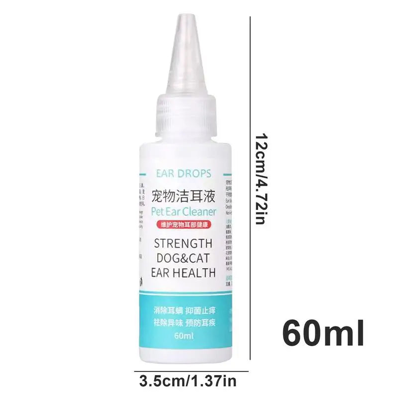 Pet Ear Cleaner Pet Ear Excess Hair Removing Powder Healthy Care 60ml Universal Dog Ear Cleaning  Ear Cleaning Solution for dogs