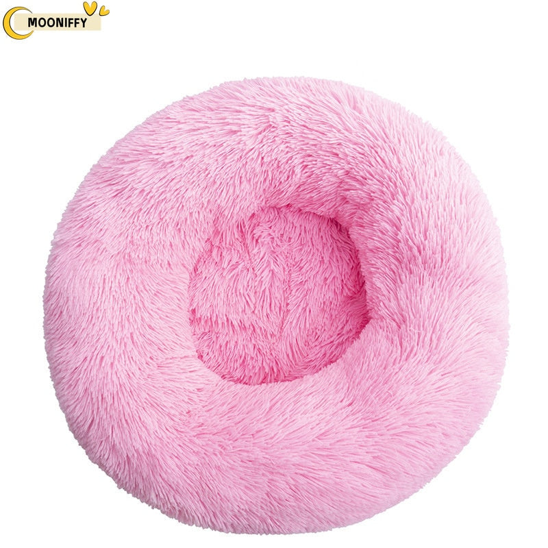 pet dog bed comfortable donut round dog kennel ultra soft washable dog