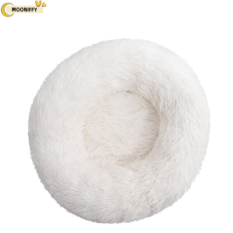 pet dog bed comfortable donut round dog kennel ultra soft washable dog