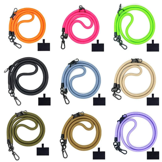 Universal Crossbody Phone Lanyards with Patch Adjustable Mobile Phone Strap Lanyard Neck Rope for Cell Phone Hanging Cord Strap