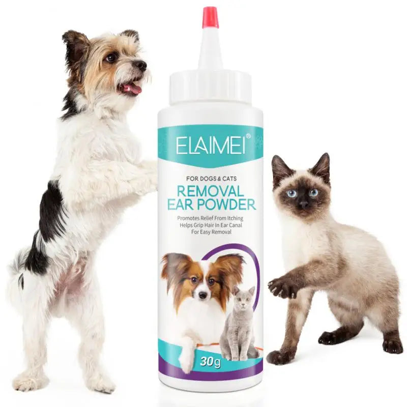 Pet Ear Cleaner Dogs Cats Ear InfectionTreatment Painless Dog Ears Powder For Hair Removal Treats Infected Ears Inflammation