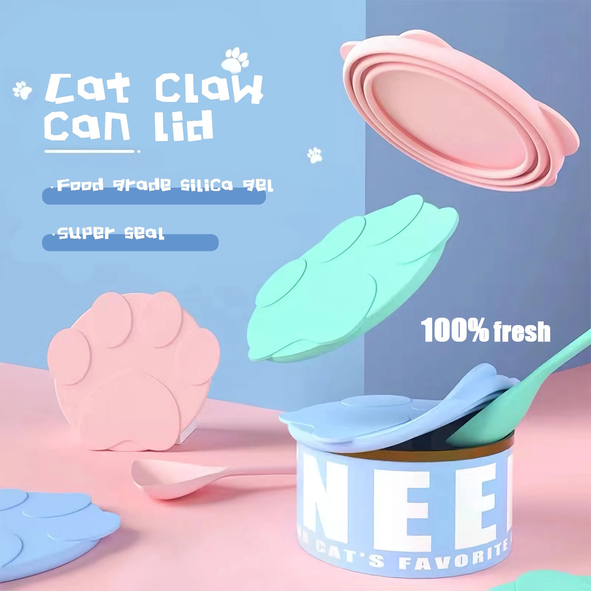 Portable Silicone Dog Cat Canned Lid dog 2-in-1Food Sealer Spoon Pet FSPECIFICATIONSBrand Name: NoEnName_NullItem Type: BowlsOrigin: Mainland ChinaType: DogsMaterial: PlasticVolume: 200gApplicable Dog Breed: UniversalA: dog bowl personShopDoggieworksShopDoggieworksPortable Silicone Dog Cat Canned Lid dog 2-