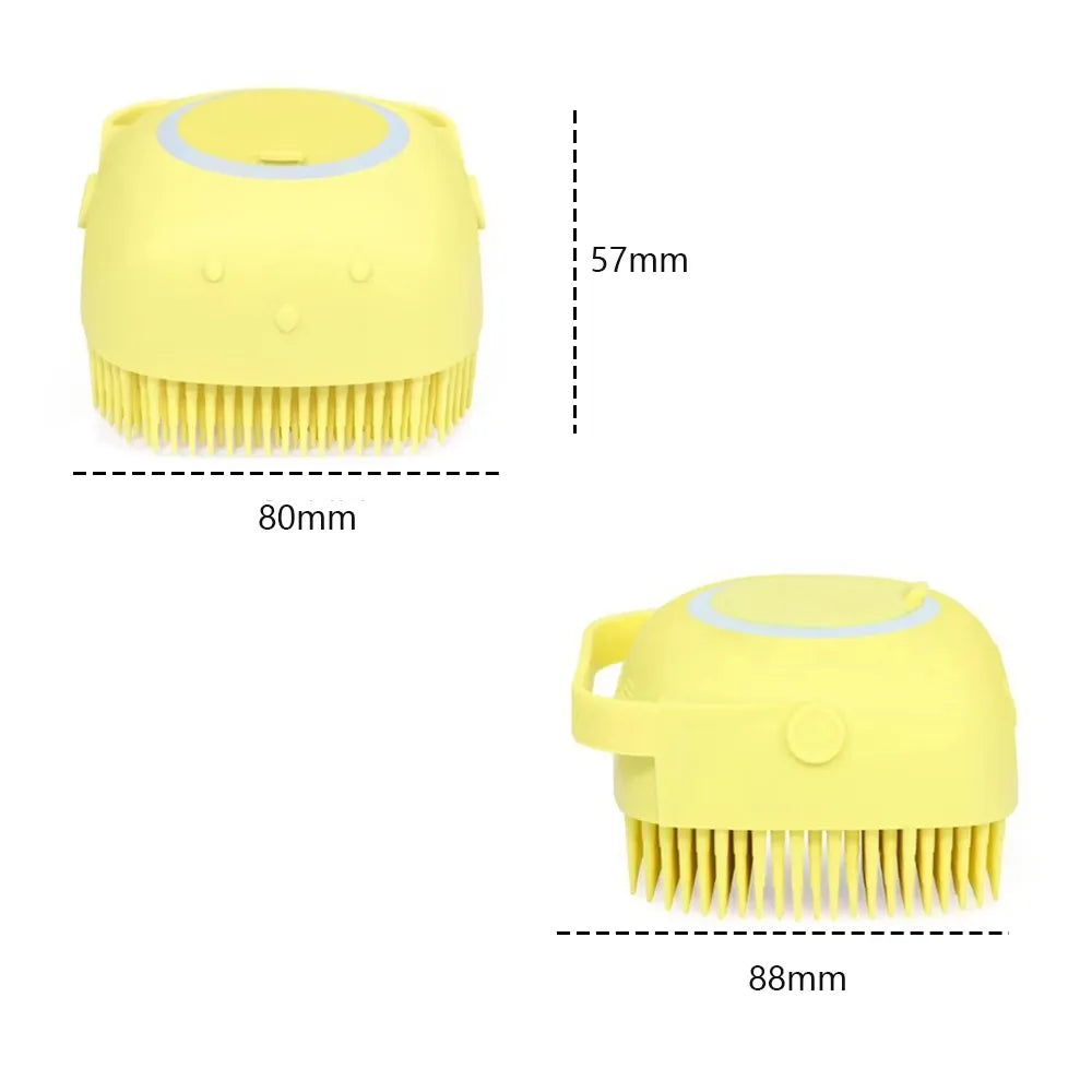 Pet Accessories Shampoo Massager Brush Bathroom Puppy Cat Massage Comb Grooming Shower Brush For Bathing Soft Brushes For Dogs