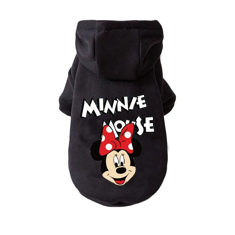 Disney Anime Pattern Dog Clothes Mickey Minnie Pet Dog Hoodie 