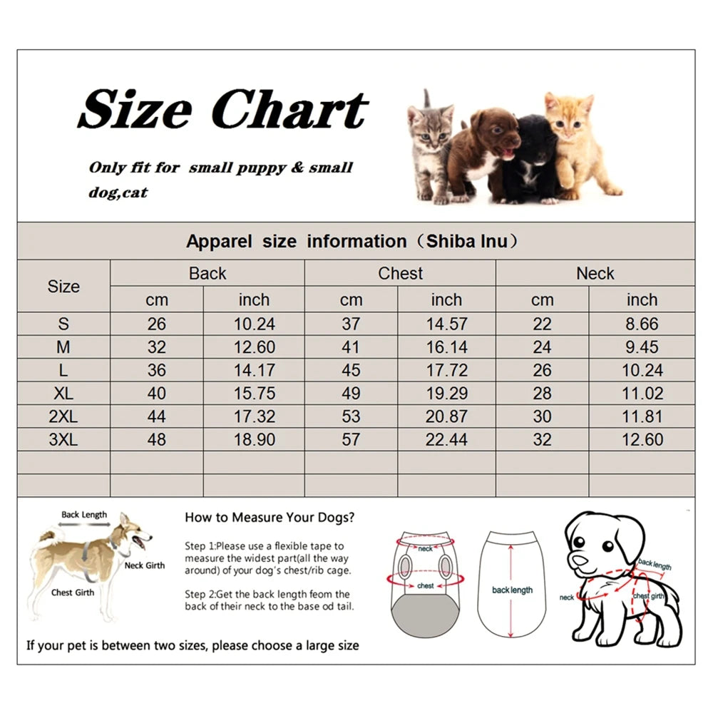 Winter Dog Pajamas Pet Clothes For Small Dogs Cat Pyjama Dog Puppy Jumpsuit for Medium Dogs Sleepingwear Warm Clothing Coat