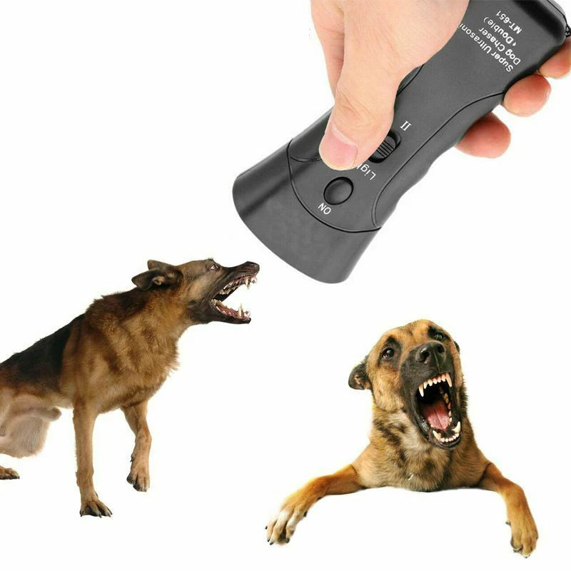 Portable Ultrasonic Dog Trainer Device Dog Deterrent/Dog Barking Control Devices Training Tool Stop Barking Sonic Dog Repeller