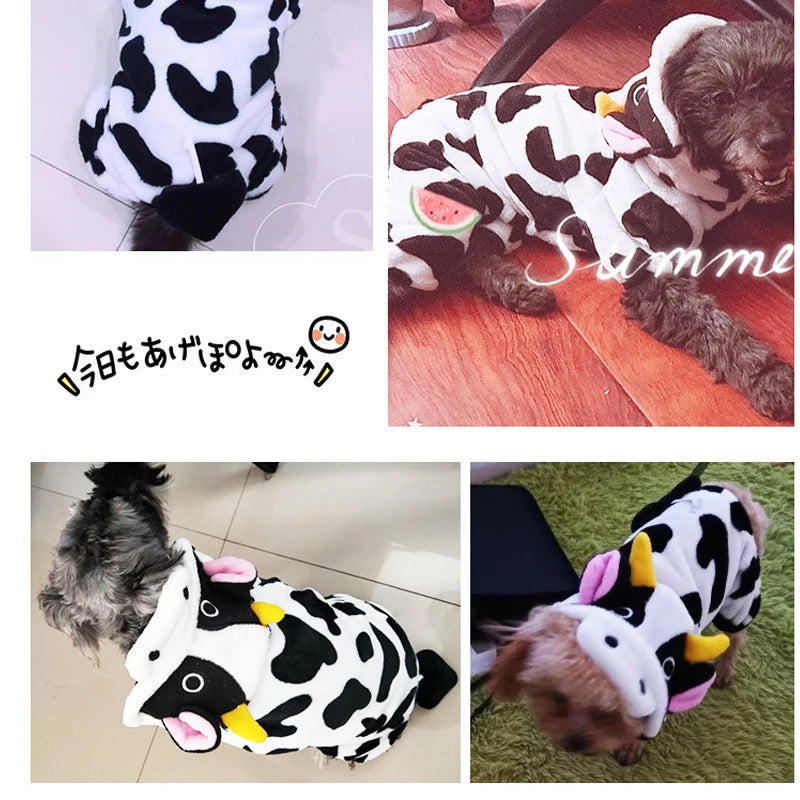 Pet Dog Clothes Soft Warm Fleece Dogs Jumpsuits Pet Clothing for Small Dogs Puppy Cats Hoodies Chihuahua Yorkshire Costume Coats