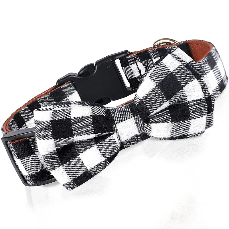 Dog Bow Tie Plaid Dog Collar Cat Bowtie Adjustable Soft Pet Bowknot NeSPECIFICATIONSBrand Name: LDLCType: CollarsCollar Type: Basic CollarsMaterial: LeatherOrigin: Mainland ChinaPattern: PrintFeature: BreakawayFeature: Quick ReleaseTypShopDoggieworksShopDoggieworksDog Bow Tie Plaid Dog Collar Cat Bowtie Adjustable Soft Pet Bowknot Necklace