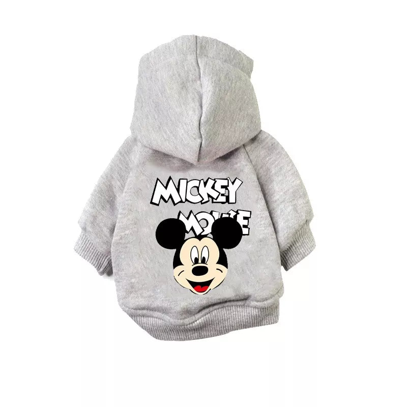 Disney Anime Pattern Dog Clothes Mickey Minnie Pet Dog Hoodie 