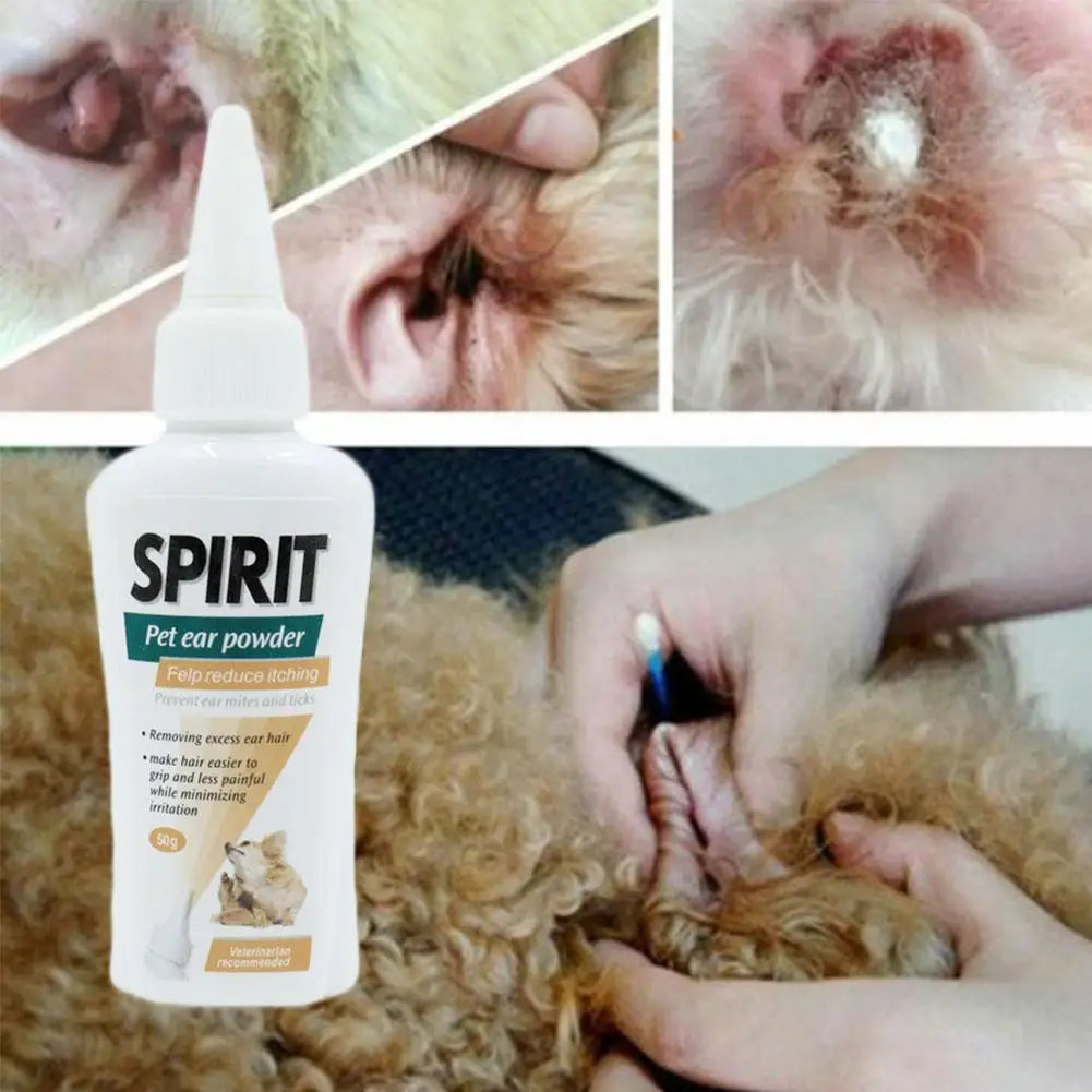 Pet Dog Ear Clean Powder Pet Grooming Clean Ear Care Powders Health Cleaning Tools Ear Plucking Powder Canal Supplies