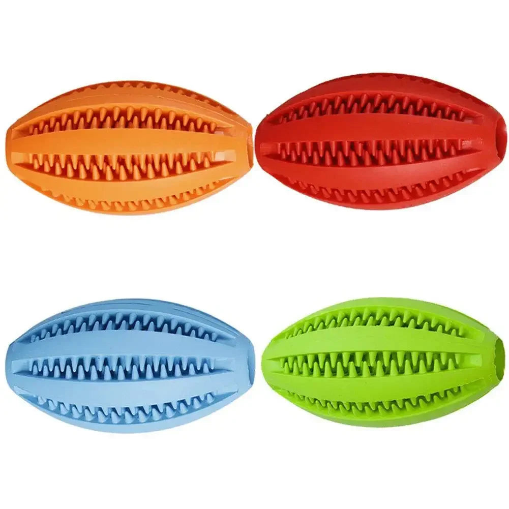 Pet Dog Chew Toys Teeth Cleaning Snack Ball Pet Dog Toy Ball Natural Rubber Super Tough Interactive Bouncy Pet Supplies