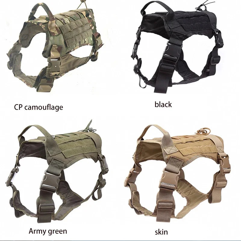 Tactical Militar Dog Harness for Large Dog Harness with Rope Reflective Dog Harness with Handle Labrador Retriever Chest Clothes