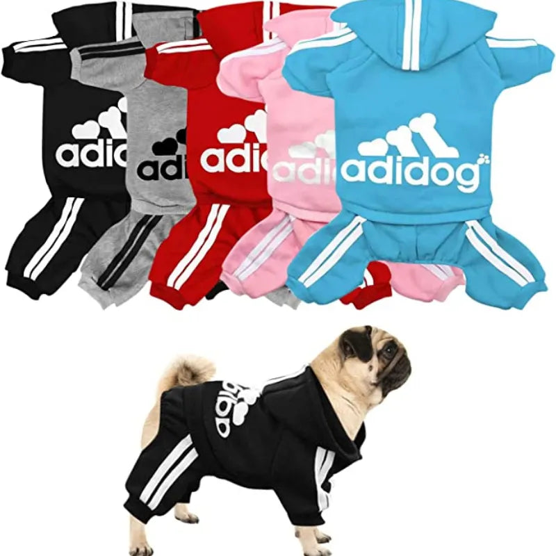 Pet Dog Clothes Adidog Spring Dog Hoodies Coat Letter Cute Small Dogs Chihuahua Pug Yorkshire Puppy Pet Hoodie Cat Clothing XXL