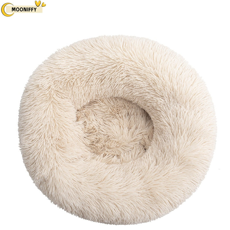 pet dog bed comfortable donut round dog kennel ultra soft washable dog