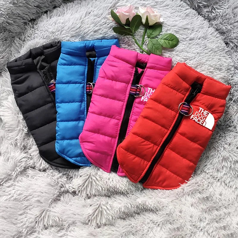 Winter Cotton Pet Dogs Clothes Waterproof Warm Dogs Jacket Coats Zipper Design French Bulldog For Small Medium Dogs Chihuahua