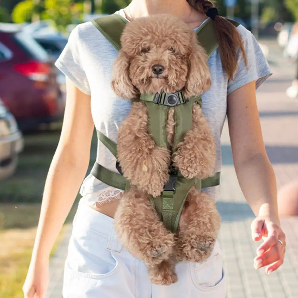 Great Pet Bag Thickened Sponge Pet Carrier Comfortable to Wear Waterproof Easy to Use Front-Facing Dog Backpack