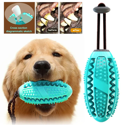 Dog Interactive Rubber Toys For Large Small Dogs Cats Chew Teeth Cleaning Golden Labrador Retriever Training Pet Accessories