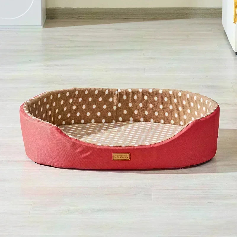 Double-Side Pet Dog Bed Anti Slip Cat Basket High Fence Dog House Pet Sleeping Cushion for Small Medium Large Dogs 강아지침대 perros