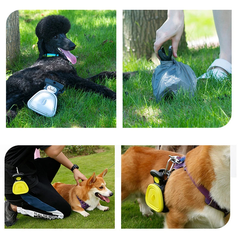 Dog Pet Travel Foldable Pooper Scooper With Decomposable Bags Portable Outdoor Waster Cleaner Poop Bag Dispenser Excreta Picker