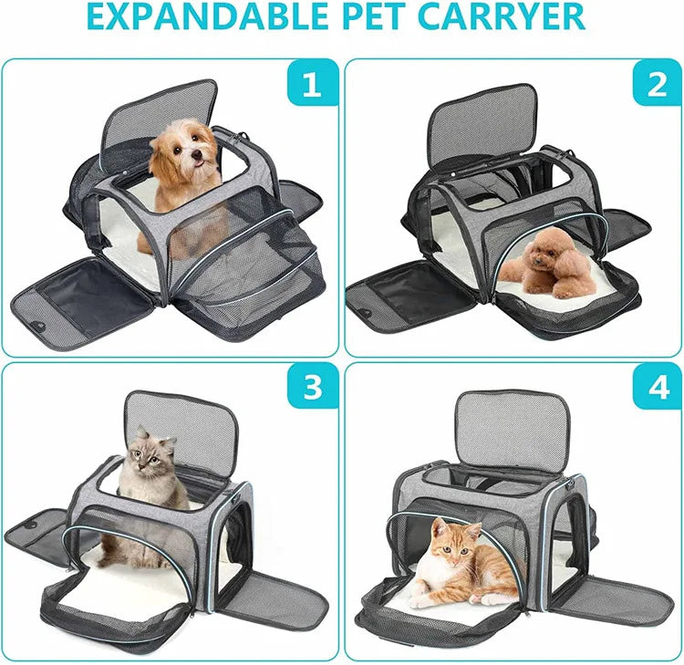 Pet Portable Carriers Bag waterproof Breathable Foldable Bag Cat Dog Carrier Bags Outgoing Outdoor Travel Pets Cats Handbag