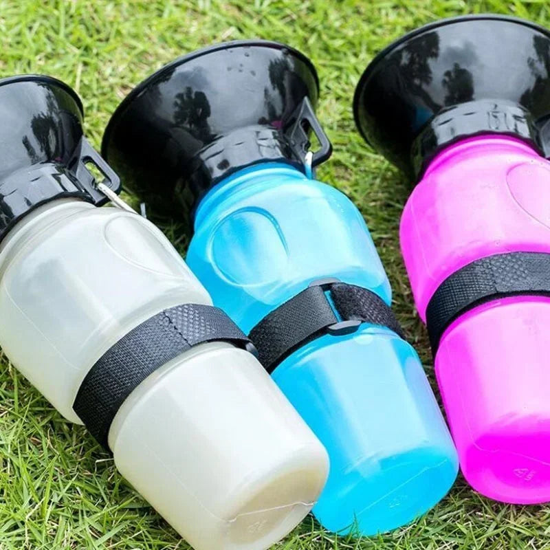 Extrusion Small Dog Travel Water Bottle Portable Outdoor Drinking Bowl for Cat Dog Water Feeder