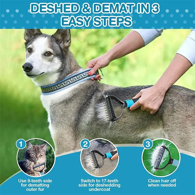 professional dog brush pet hair remover dog grooming comb removes hair