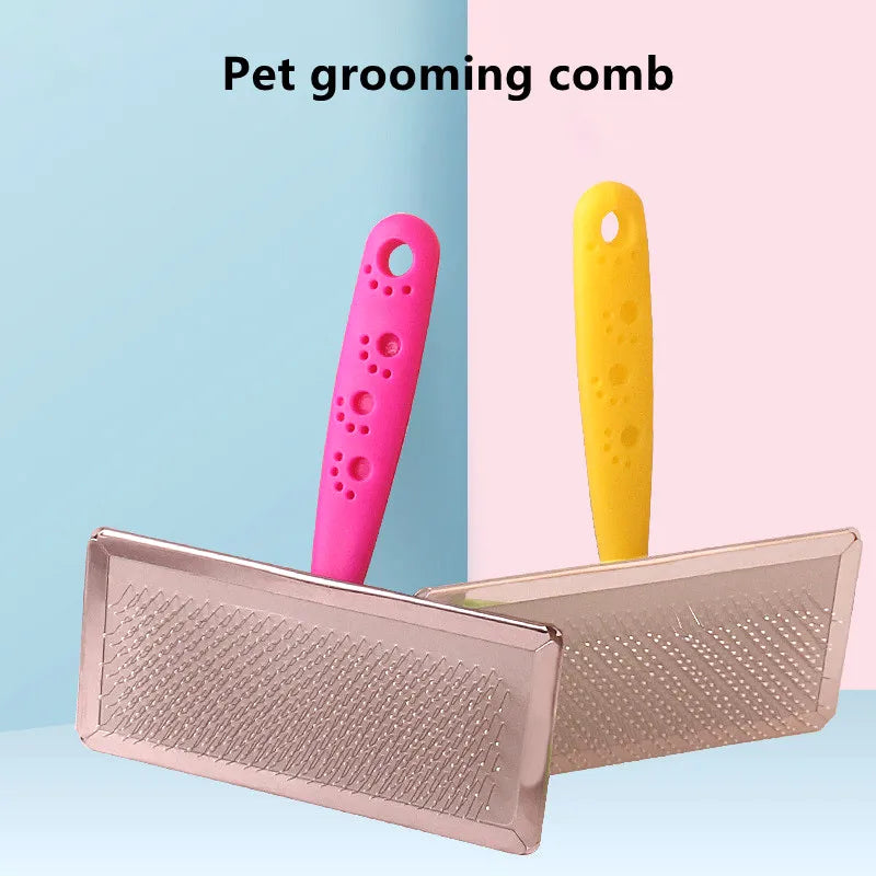 Pet Dog Comb Hair Removal Stainless Stee Knot Grooming Comb Puppy Dog Accessories Brush Needle Comb Dog Supplies Pets Cleaning