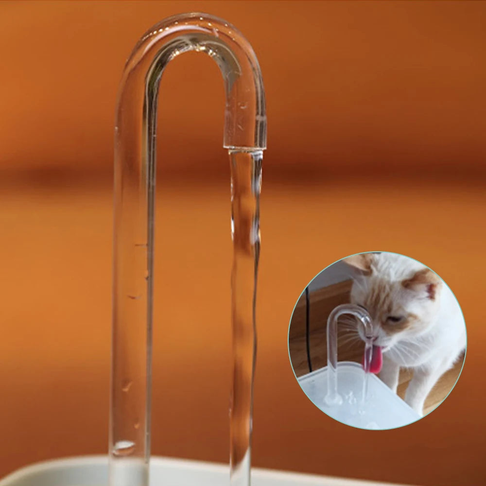 For Cats Pet Water Recirculate Filtring Auto Filter Cat Drinker Bowl 1.5L Cat Water Fountain Mute USB Electric Dispenser