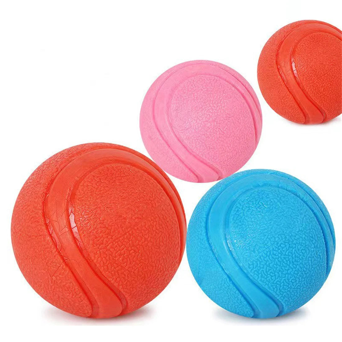 Dog Toy Ball Indestructible Bite-Resistant Elastic Ball Pet Dog Interactive Training To Relieve Boredom Molar Solid Rubber Ball